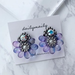 【silver金具】夏のつぶつぶフラワー[紫陽花💜]