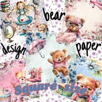 【13】bear デザインペーパー50枚/7月SALE品