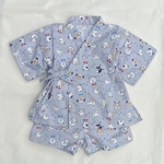 可愛いワンちゃんプリント☆男の子甚平☆ サイズ90〜95