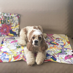 カラフルPOPマット★犬用マット　カフェマット　中型犬