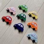 ハンドメイド　知育玩具　ボタンつけ　指先遊び　車のボタンつけ