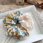 ［送料込］大人可愛いインドブロックプリント生地のシュシュ