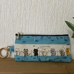 オーダー品＊キーリング付きキーケース＊🎣釣り好き猫ちゃん