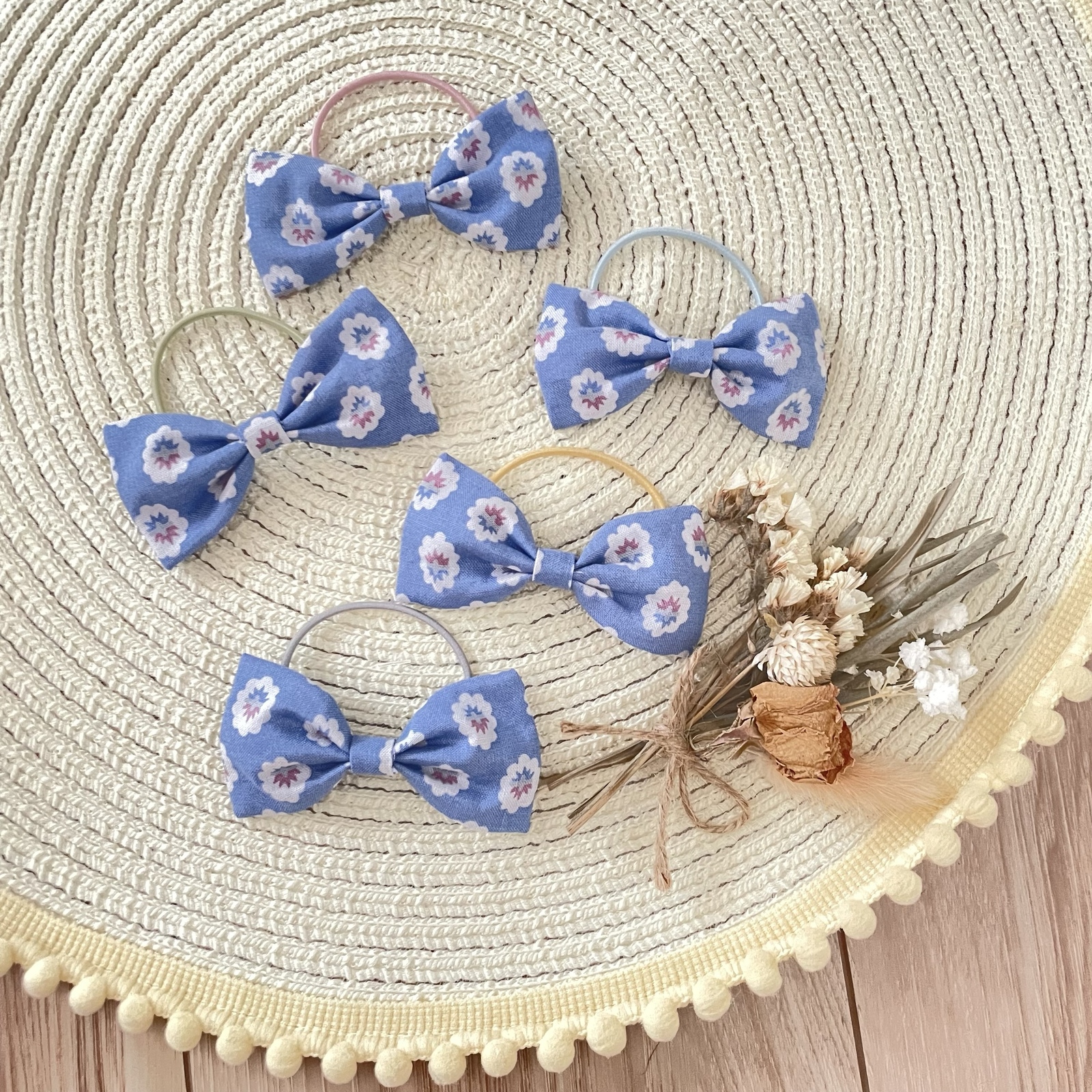 ☆ハンドメイドリボン☆キッズヘアゴム(92)