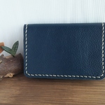 再販）紺の名刺入れ＊ナチュラル