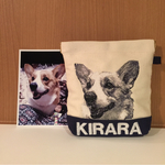 chiee1021様オーダー品❤︎愛犬の刺繍ポーチ