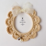 【New!!】mine color＊* yellow レース首輪  [l-113]¥1500