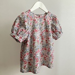 【h様オーダー分】リバティPoppy&Daisy (ポピーアンドデイジー)のパフスリーブブラウス130