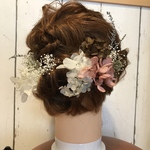 新作！ドライフラワーのヘッドアクセ(H)