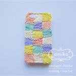 【再販!!】iphoneカバーcotton 「パッチワーク」 カラフル