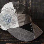渋色グレーデニムのCAP