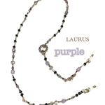 メガネチェーン＊stone purple silverblack＊