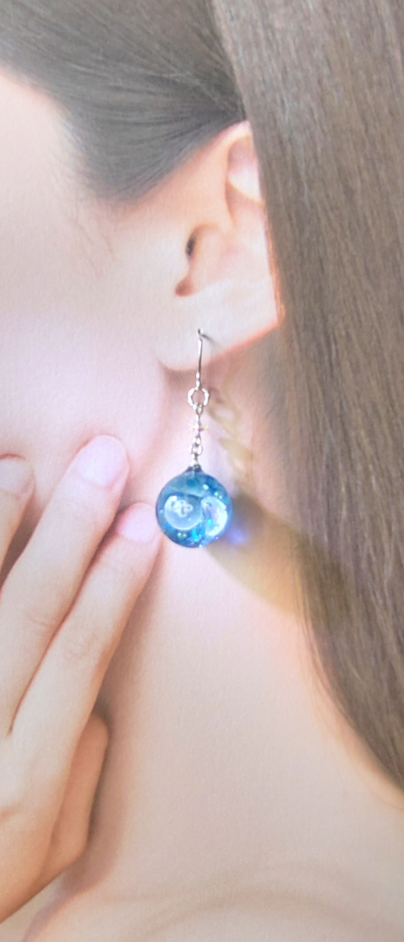 浅瀬を漂うクラゲピアス(B品) - NAGI-SEAMOON'S GALLERY | minne