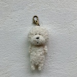 動物キーホルダー　モコモコビションフリーゼ　B