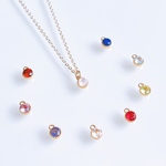 選べる誕生石＊宝石質AAAランク天然石一粒ネックレス💎　《1.2.3.4.6.8.11.12月》14kgf  金属アレルギー対応　誕生日プレゼントやギフトにも