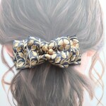 バレッタ〈インド刺繍リボン〉12