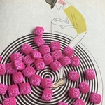 再入荷【2コセット】JIRI＊IVANA#czech beads #チェコビーズbudda仏陀14✖️12㍉ white/pink