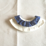 付け襟風まんまるスタイ(liberty〜puff.navy〜)