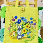 送料無料❣️お散歩ウサちゃんエコバッグ