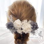髪飾り 成人式 スモーキーホワイト 成人式髪飾り 結婚式髪飾り ヘッドパーツ 卒業式髪飾り 前撮り髪飾り 浴衣 着物 和装 袴 入学式髪飾り 七五三髪飾り 小物
