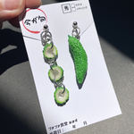 輪っかが連なるゴーヤのピアス/イヤリング