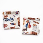 《OUTLET》mont bouche フランス生地・Boulangerie バネポーチ(撥水・PVC)