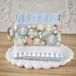 《インド刺繍リボン》ミニポーチ / バネポーチ