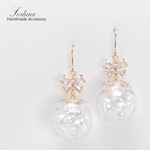 蝶と泡(1101) ピアス/イヤリング/ノンホールピアス/樹脂ピアス