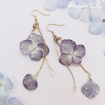 紫陽花 雨上がり ピアス 001