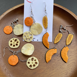 再販3☆パリッと野菜チップスのピアス/イヤリング