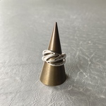 Vintage 80s USA silver 925 leaf design ring ヴィンテージ シルバー925 リーフ デザイン リング