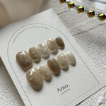 【new】NO.176 シンプルブラウンベージュニュアンス