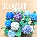 ☆送料無料☆ずっと一緒だよ/青＋紫＋白　紫陽花