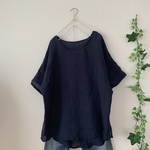 リネンTシャツプルオーバー