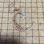 ピンクゴールドの月とシルバーの星