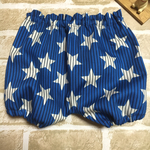 ヒッコリー&星いっぱい柄かぼちゃパンツ