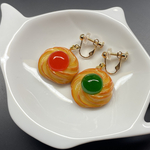 絞り出しクッキーイヤリング／ピアス　フェイクスイーツ