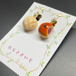 《受注生産》あんぱんとメロンパンのイヤリング　フェイクスイーツ