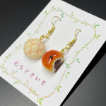 《受注生産》メロンパンとあんぱんのピアス　フェイクスイーツ