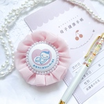【期間限定価格】ふわふわ可愛いシフォンのマタニティロゼット♡ 両面仕様 くすみピンク