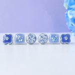 “紫陽花ブルー” 【3種類セット】ピアス/イヤリング　アジサイ　青　浴衣　夏祭り　着物　和装　母の日　ギフト