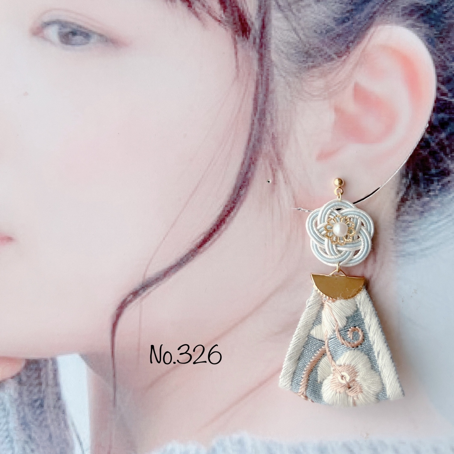 お花とリボンタッセルのピアス*【No.326】 - *Yue* | minne byGMO 