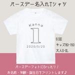 ★ 最短翌日発送 ★バースデー オリジナル Tシャツ　年齢 還暦 誕生日 名入れ 名前入り 子ども 大人 プレゼント ギフト n77