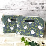🌸orderpage お薬手帳ポーチ　L字ファスナー　シマエナガちゃん　♡シレーニ様