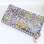 LIBERTY　Margaret Annie マーガレットアニー  8L　ビニコの仕切り付きぺたんこポーチ　★通帳ポーチ、ペンケースに♪