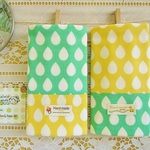 8重ガーゼの両面よだれパッド☂大きなしずく☂