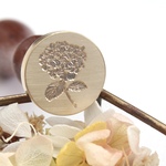 New⁎⁺˳✧༚ シーリングスタンプ　紫陽花《hydrangea＿simple》 ヘッド