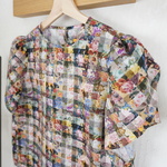 １点限り【6/17♡新入荷】リバティ＊花びらスリーブのブラウス （7・9・11・13号)