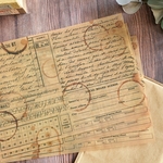 A4トレーシングペーパー　Vintage Document  -汚れた書類-  デザインペーパー