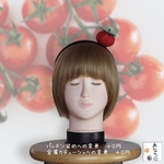 とまとカチューシャ🍅(パッチン留め変更可)